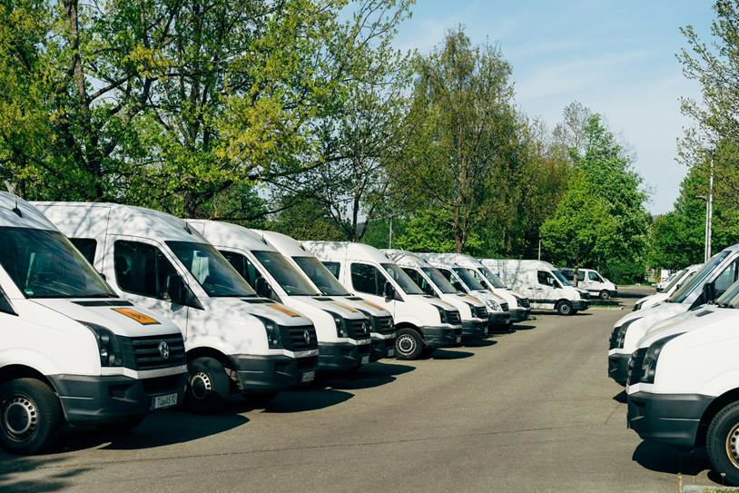 Fleet of vans